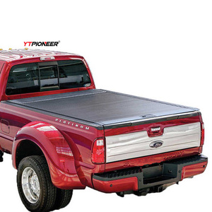 YTPIONEER aleación de aluminio duro retráctil camioneta cubierta de cama Manual Tonneau cubierta para <span class=keywords><strong>Ford</strong></span> <span class=keywords><strong>F150</strong></span> F250 F350 impermeable - Product Image 1