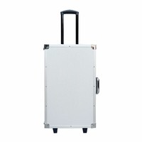Outil de présentation d'attache-démo dur OEM personnalisé en aluminium Valise de chariot d'équipement robuste avec rembourrage en mousse EVA