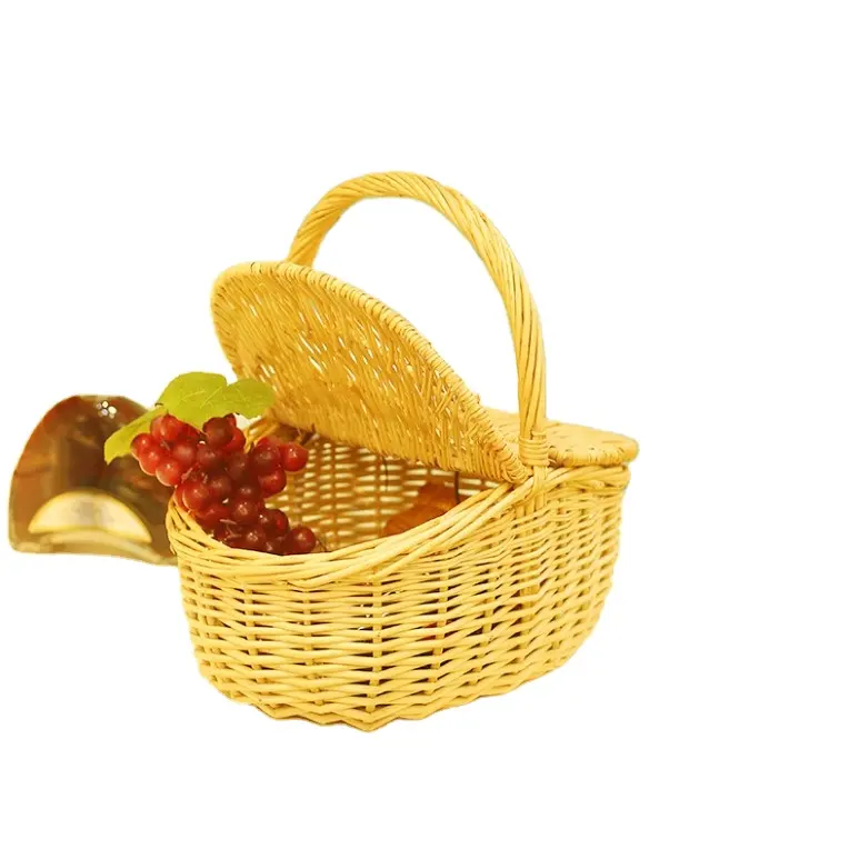 Tùy Chỉnh Rơm Giỏ Làm Bằng Tay Bánh Mì Wicker Giỏ