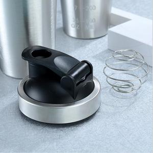 18/8 304 500ML 750ml Single Wall Stainless Steel Protein <strong>Shaker</strong> Bottle Custom With Scale - Product Image 4
