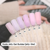 Nouveau gel à ongles Hipsterrgel en gros, crème à ongles sans HEMA, kit de gel à ongles constructeur, 24 couleurs, gel dur, gelée de couleur, extension de gel à ongles