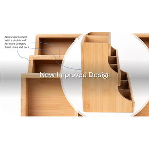 थोक चाय बैग आयोजक बांस चाय बैग धारक चाय भंडारण के लिए लकड़ी का बक्सा लकड़ी के चीनी पैकेट और क्रीमर धारक - Product Image 3