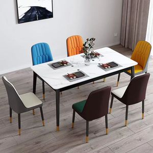<span class=keywords><strong>Chaises</strong></span> <span class=keywords><strong>de</strong></span> <span class=keywords><strong>salle</strong></span> <span class=keywords><strong>à</strong></span> <span class=keywords><strong>manger</strong></span> en métal et cuir <span class=keywords><strong>de</strong></span> style nordique, mobilier <span class=keywords><strong>de</strong></span> <span class=keywords><strong>salle</strong></span> <span class=keywords><strong>à</strong></span> <span class=keywords><strong>manger</strong></span> moderne <span class=keywords><strong>de</strong></span> luxe pour hôtel et restaurant, prix d'usine - Product Image 3