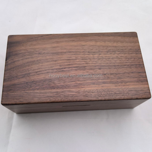 Mini cadre photo en bois, boîte musicale, urnes commémoratives magnétiques en bois pour animaux de compagnie, boîtes <span class=keywords><strong>à</strong></span> souvenirs en noyer avec couvercle <span class=keywords><strong>à</strong></span> charnière pour cadeau - Product Image 3