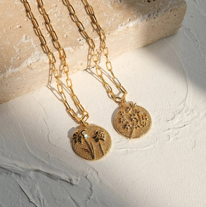 Collar con colgante de oro para cumpleaños, collar con flor prensada de <span class=keywords><strong>nacimiento</strong></span>, regalo del Día de la madre - Product Image 2