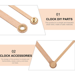 1 ensemble d'accessoires pour horloge murale en bois à faire soi-même, pointeur <span class=keywords><strong>simple</strong></span> - Product Image 5