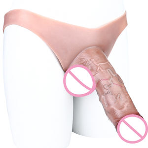 Pantalones con Pene Realista de Silicona Líquida para Adultos, Simulación Natural, Dildo con Correa para <span class=keywords><strong>Juegos</strong></span> de Mujeres - Product Image 4