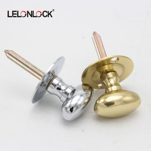 ゴールドブライトクロム37/62 mmパイプボアホールウォールクローゼットドアロック、セキュリティドア用ノブハンドル付き - Product Image 5