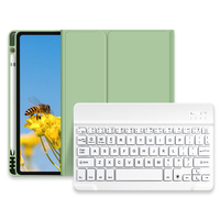 Clavier sans fil pour tablette, étui pour Lenovo Tab M10 Plus 3ème génération TB-125FU 128FU 10,6 pouces avec support pour stylet