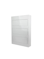 Boîtier de distribution domestique à 36 circuits, modèle pour usage intérieur, 72 encastrables, 60 à montage en surface, double rangée, trois couches, 96