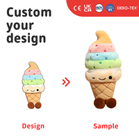 Aangepaste verjaardagstaart knuffel, schattig aardbeien dessert knuffelpopje, kaars, feestdecoratie, kinderfeest cadeau