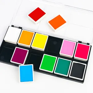 파티 키즈용 전문 페이스 페인트 키트 12 색 프라이빗 라벨 워터 기반 바디 페인팅 용품