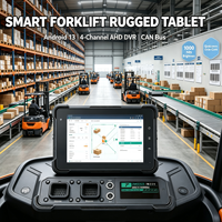 Nueva Tablet Robusta para Montacargas de 7 Pulgadas con Android 13, Octa Core, 1000 Nits, Legible Bajo la Luz Solar, IP67 Impermeable, Cámara AHD de 4/6 Canales, CAN Bus para Vehículos
