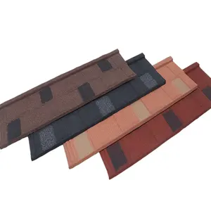 Classic Roof Sheets Roofing Materials Color Metal Stone Coated Roof Tiles for Villas Bungalows