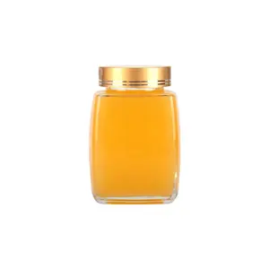 50Ml 180Ml 280Ml 360Ml Fabriek Prijs Helder Glazen Pot Fles Honing Glazen Flessen Vierkante Jam Glas fles Jar