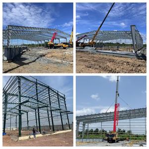 Large Span Prefab Steel Warehouse Building, estrutura metálica durável para fábrica e instalação de armazenamento - Product Image 5