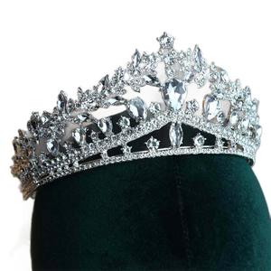 มงกุฎเจ้าหญิงทรงหยดน้ำสุดหรู ประดับคริสตัลสีขาวและเพชร สำหรับงานแต่งงาน วันเกิด และสตูดิโอถ่ายภาพ - Product Image 5