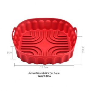 Tapis de cuisson en silicone créatif pour friteuse à air, revêtement antiadhésif résistant à la chaleur pour panier de friteuse à air, four et usage en cuisine - Product Image 3