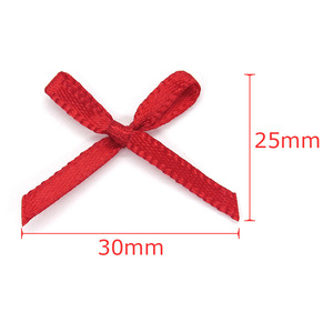 FangZHI 3mm Mini Bow Ribbons Solid Color Woven Satin Polyester Lingerie Decoration DIY Craft Supplies - Product Image 4