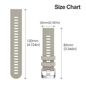 <span class=keywords><strong>Correa</strong></span> de 20mm para Garmin Forerunner 245/645 <span class=keywords><strong>Vivoactive</strong></span> <span class=keywords><strong>3</strong></span> <span class=keywords><strong>correa</strong></span> de silicona suave para Samsung Galaxy Watch 6 5 4 <span class=keywords><strong>correa</strong></span> de reloj deportivo - Product Image 6