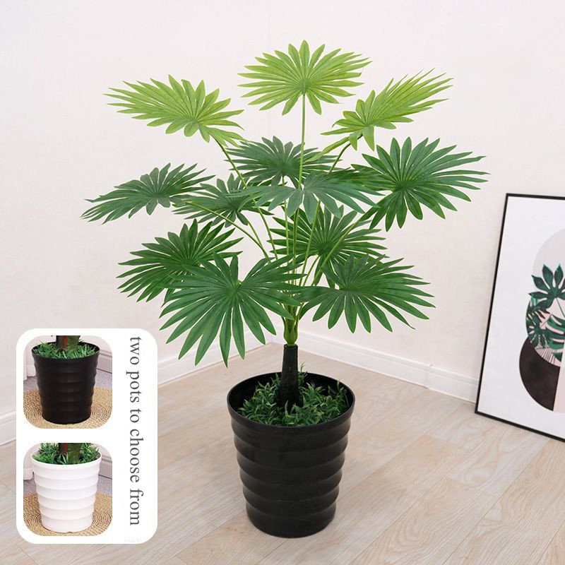90 cm / 12 foglie a forma di ventaglio verde girasole