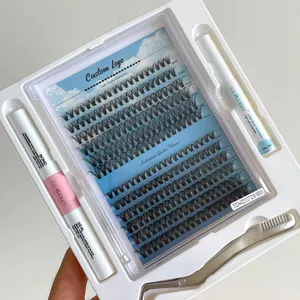 Bộ dụng cụ làm mi giả tự làm thiết kế mới, mi tơ cụm riêng lẻ 20D 30D 40D, kiểu quạt mềm mại, không bị rối, nối mi tự làm - Product Image 2