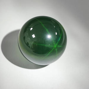 Lab Created <b>Star</b> <b>Light</b> Sapphire Ruby Sphere Bead for DIY Handiwork - Product Image 2