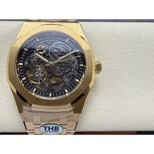 Super Quality Diving Waterproof Mechanical <b>Watch</b> gold 41mm THB Factory 3132 Movement 15412 Diamond <b>Skeleton</b> <b>Watch</b> - Product Image 6