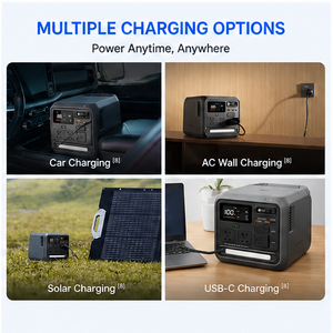 Station d'alimentation portable 1000 Wh, générateur solaire 1000 W, batterie LifePO4, charge rapide, alimentation de secours pour le camping, les activités de plein air et les situations d'urgence - Product Image 4