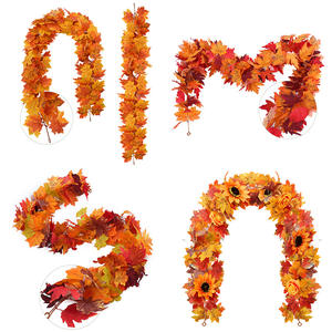 ของตกแต่งวันขอบคุณพระเจ้า ใบเมเปิลปลอมแบบแขวนสำหรับตกแต่งบ้าน สวน และเทศกาลคริสต์มาส - Product Image 2