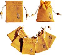 Sac à cordon en jute personnalisé, écologique et durable, avec logo, pour bijoux, sachets de lavande, taille et couleur personnalisables, vente en gros