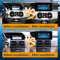 Reproductor Multimedia Estéreo de Radio para Automóvil con Android 14.0 de 12.3 Pulgadas para Mercedes Benz GLK X204 2008-2015 NTG 4.0/4.5 Unidad Principal 2-Din