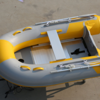 Bateau en caoutchouc, bateau gonflable en PVC avec plancher en aluminium, garantie 1 an