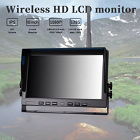 9 pouces 4CH écran DVR moniteur 1080P AHD caméra de recul sans fil système de recul de voiture pour véhicule universel