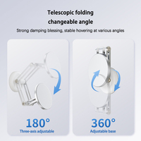 Support mural magnétique multifonctionnel pour téléphone portable, avec adhésif 3M, support de téléphone pour voiture, support pliable rétractable pour salle de bain