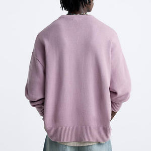 Pull-over d'hiver à manches longues pour homme, col rond, logo personnalisé, respirant, anti-plis, tricoté, couleur et taille personnalisables, haute qualité - Product Image 3