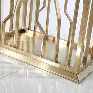 ชุดโต๊ะอาหารโลหะสีทองแฟชั่นตกแต่งบ้านอย่างมีสไตล์ - Product Image 5