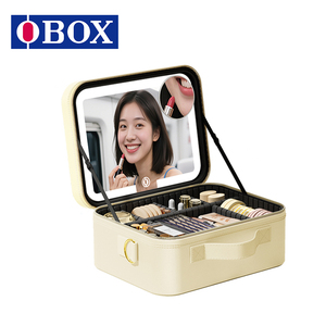 Pochette cosmétique OBOX avec miroir HD à intensité variable pour débutants, pochette portable pour les courts séjours et l'usage quotidien - Product Image 2