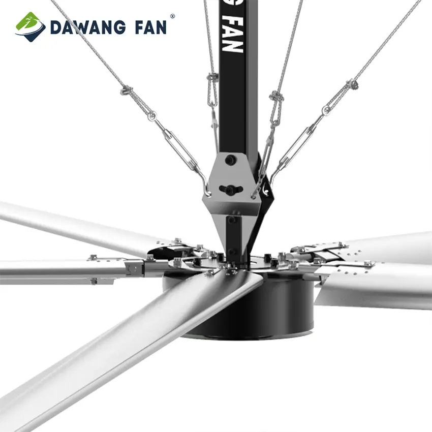 Low Volume 1.5kw 38db Ultra Cheap Big Industrial Ceiling Pmsm Motor 24ft Hvls Fans Industrial Ceiling Fans