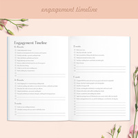 Carnet de planification de mariage non daté à couverture rigide, spirale dorée, marbré, format A5 B5, cadeau en papier, planificateur de mariage