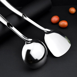 Stainless Steel Spatula Large Soup Ladle Heat Resistant Kitchen Cooking Tool Long Handle Vegetable Ladle For Home Use - Product Image 2