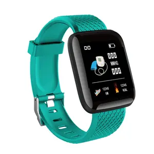 Fitness tracker D13 pedometro frequenza cardiaca braccialetto intelligente promemoria orologio smart band 116 plus