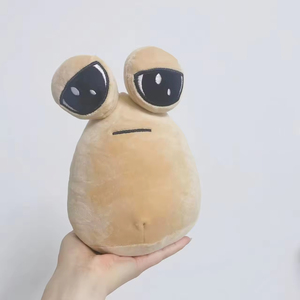 Vente en gros <span class=keywords><strong>Pou</strong></span> mignon visage triste peluche extraterrestre jouet 4 couleurs drôle peluche poupée super douce peluche PP coton remplissage couette fonction - Product Image 2