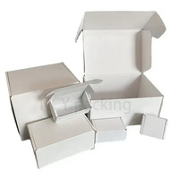 Faltbare Verpackungsboxen aus recycelten Materialien mit matter Laminierung, Schaumstoffeinlage, für E-Commerce, Wellpappe, weiß, große Papierkartons