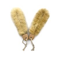 Brosse à vaisselle en fibre de coco naturelle, brosse de nettoyage de cuisine à manche en bois, brosse à récurer écologique pour la vaisselle et les ustensiles de table