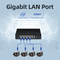 Mini PC Intel N100 DDR4 RAM MSATA SSD Gigabit Ethernet RS232 RS485 COM ordinateur sans ventilateur PFsense pare-feu routeur