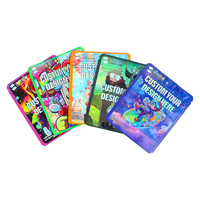 1000 Pièces Sachets Mylar Personnalisés Imprimés 3.5g/7g Anti-Odeur, Anti-Enfant, Refermables, Faible MOQ, Pochette Bonbons Design Ziplock Doypack