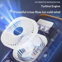 Ventilateur de refroidissement USB rechargeable à 3 vitesses avec humidificateur par pulvérisation, en plastique, télécommande, faible bruit, réglage multi-angles, pour bureau