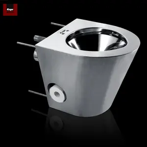 New Style Toilette Pissing Wc Toilet Stainless Steel Prison Wall Mounted Toilet Bowl