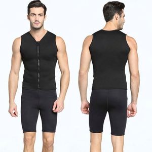 Veste de plongée en néoprène <span class=keywords><strong>noir</strong></span> et bleu de 3 mm pour adultes, hommes et femmes, veste de surf, combinaison de plongée - Product Image 4